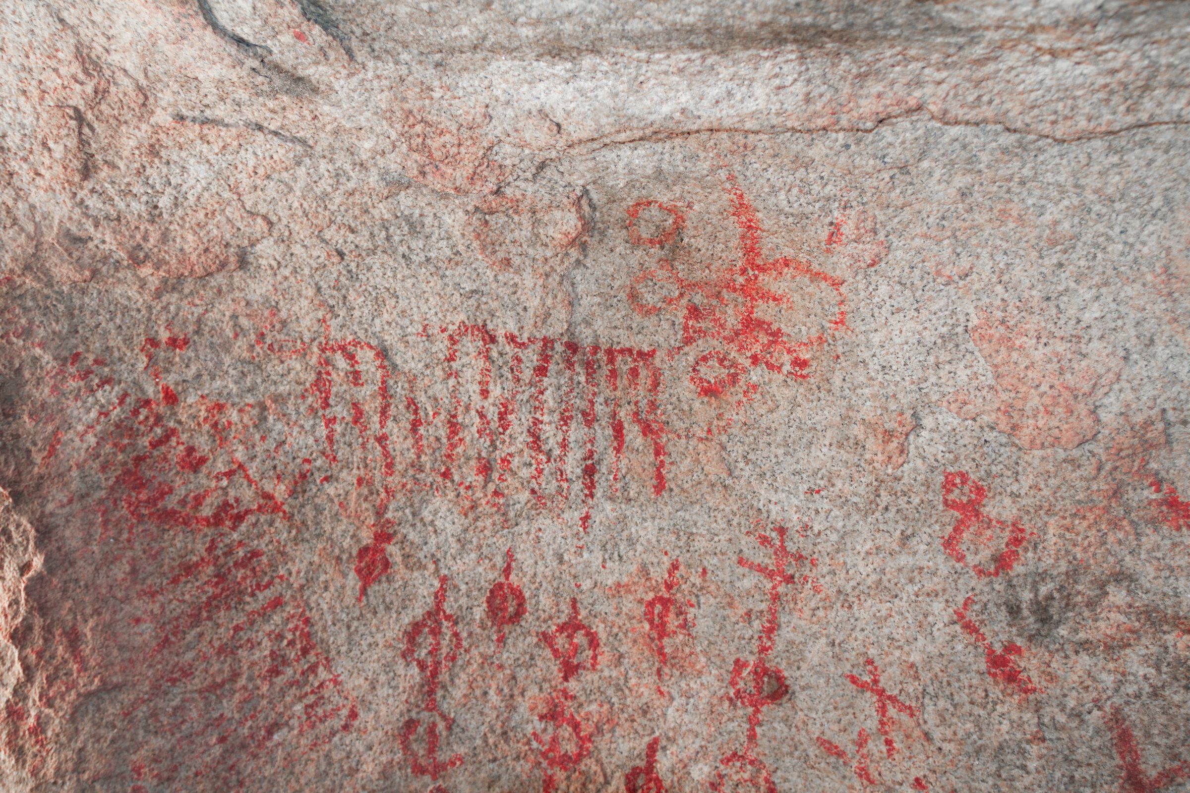 Indian Cave Boulder Pictographs