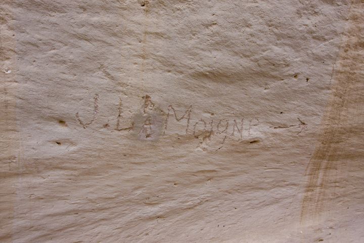 Inscription Fork of Lemoigne Canyon