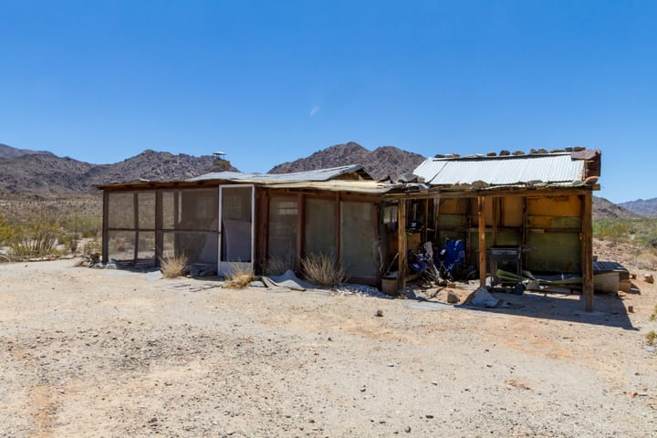 Corn Springs Petroglyphs and the Little Chad Cabin